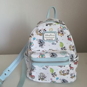 Loungefly Disney Parks Mini Backpack - White and Light Blue